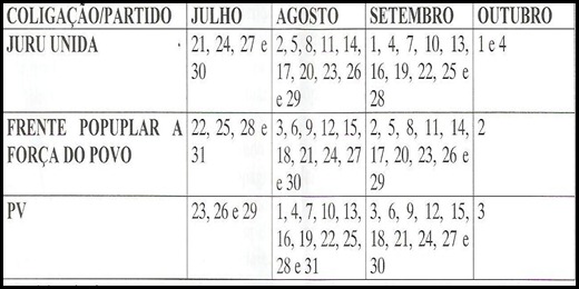 CRONOGRAMA CARRO DE SOM 001 Juru 2