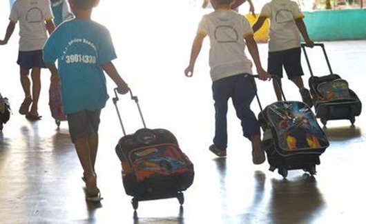 Crianças do Centro de Educação Infantil do Núcleo Bandeirante.