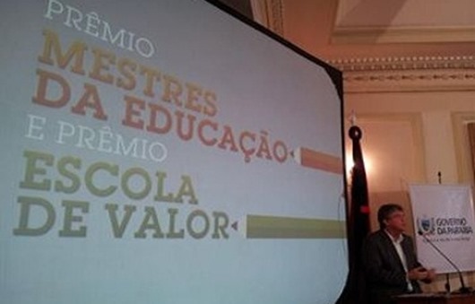 Prêmios Mestres da educação e Escola de Valor_Secom-PB