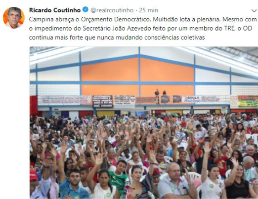 Ricardo Coutinho_rede social