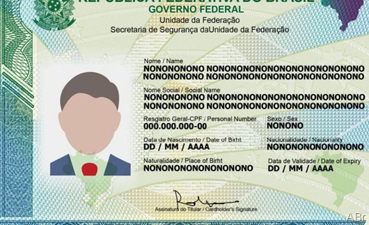 Nova Carteira de Identidade Nacional 