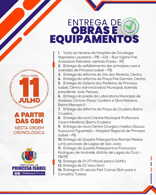 pacote_obras e equipamentos_Prefeitura de Princesa Isabel